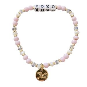 Anthropologie LITTLE WORDS PROJECT XOXO Love Project Beaded Bracelet